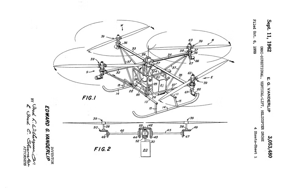 USPO Patent Name | Omni-directional, vertical -lift, helicopter drone